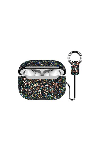 UnDePlus Apple Airpods Pro 1. / 2. Nesil ile uyumlu Kılıf Parlak Bright Simli...
