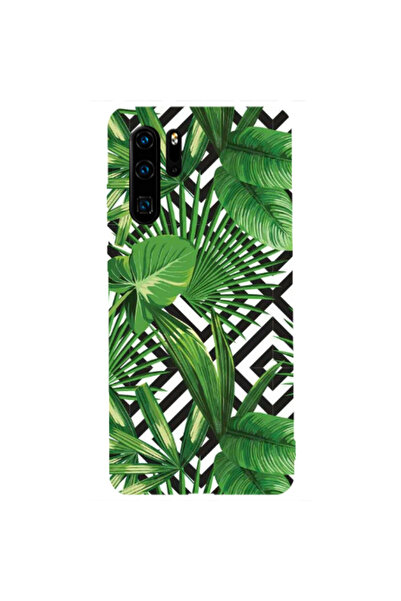 Other Huawei P30 Pro Green Laves arrow Transparent Silicone TPU Θήκη