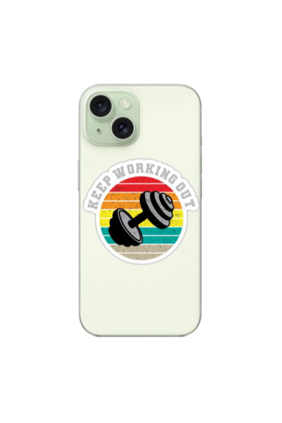 Other Apple iPhone 15 Plus Keep working out Transparent Silicone TPU Θήκη