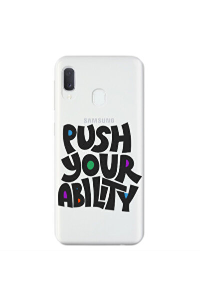 Other Samsung A20E Push Your Ability Transparent Silicone TPU Θήκη