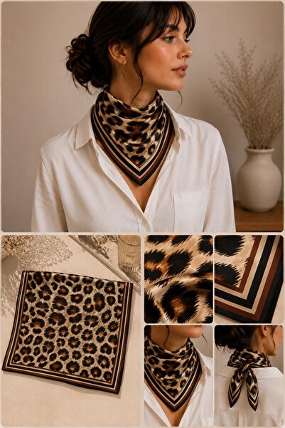 Mavi Masal Eșarfă bandană cu model leopard