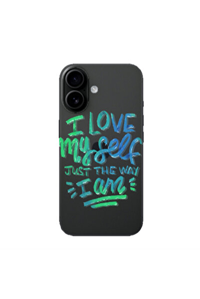 Other Apple Iphone 16 plus I Love My self Transparent Silicone TPU Θήκη