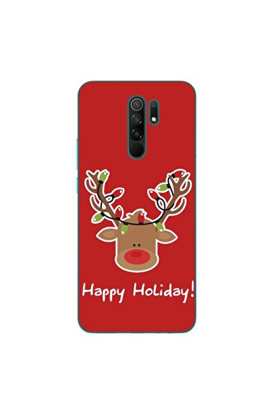 OEM Husa compatibila cu Xiaomi Redmi 9 Silicon Gel Tpu Model Craciun Ren Happ...