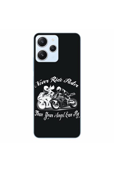 OEM Husa compatibila cu Xiaomi Redmi 12 4G Silicon Gel Tpu Model Never Ride F...