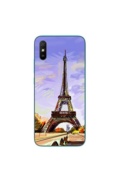 OEM Husa compatibila cu Xiaomi Redmi 9A Silicon Gel Tpu Model Desen Turnul Ei...