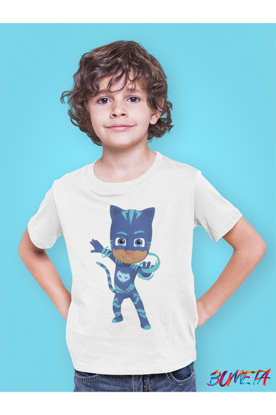 Bumeta Pijimaske Piji Mask Catboy Character Characters Children's T-Shirt T-S...
