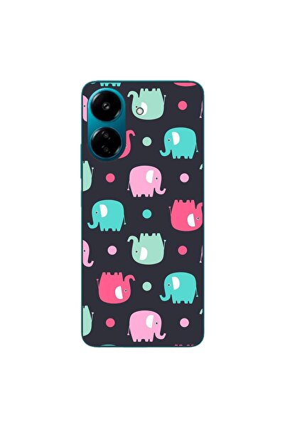 OEM Case compatible with Xiaomi Redmi 13C 4G Silicone Gel Tpu Elephant Patter...
