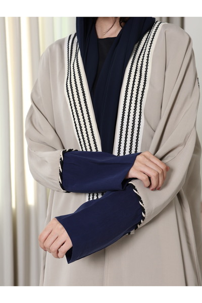 NC Washed Crepe Abaya Beige