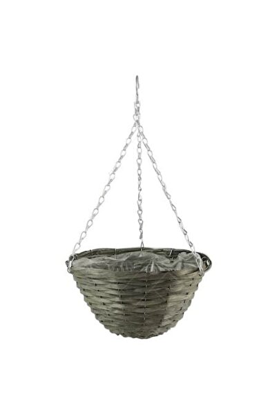 OEM Hanging Pot from Bamboo 30×15 CM, Gray