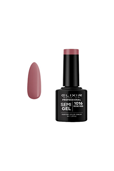 Elixir SEMI GEL (ΗΜΙΜΟΝΙΜΟ ΒΕΡΝΙΚΙ) - 1016 (ROSE Red) 8ML