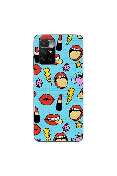 OEM Husa compatibila cu Xiaomi Redmi 10 Silicon Gel Tpu Model Pop Art Lips