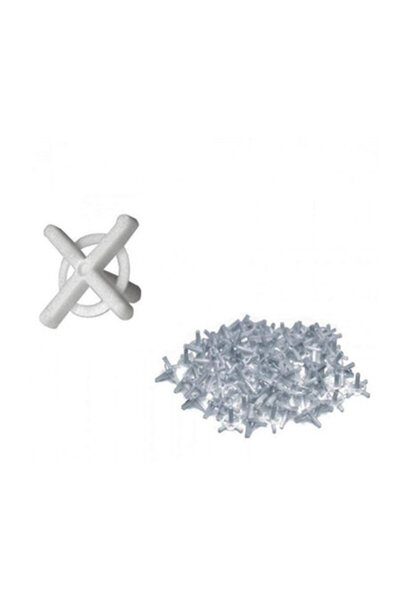 MEGA DISTANTIERE FAIANTA TIP CRUCE CU INEL 4.0MM, 50/SET