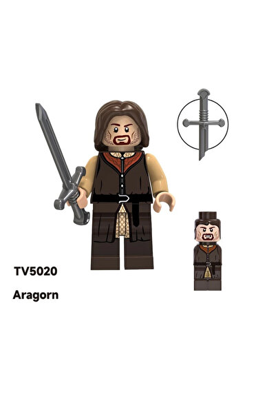 yamanS Aragorn LOTR Yüzük Kardeşliği Figür Yapı Blok Oyuncak(Custom Özel Tasa...