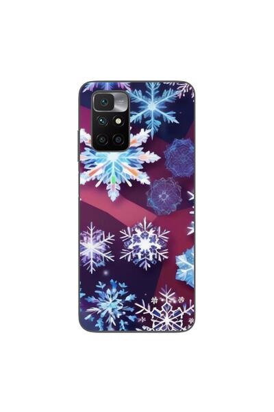 OEM Husa compatibila cu Xiaomi Redmi 10 Silicon Gel Tpu Model Fulgi de Gheata
