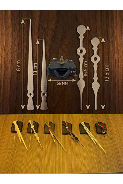 roxenwallart Metal Duvar Saati Mekanizması ve Akrep Yelkovan Seti – Dekoratif...