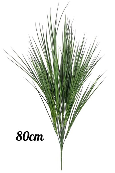 Nettenevime Yapay Çiçek Yeşil Grass Saz 80cm Bitki Yapay Çiçek Dekor Çiçeği U...