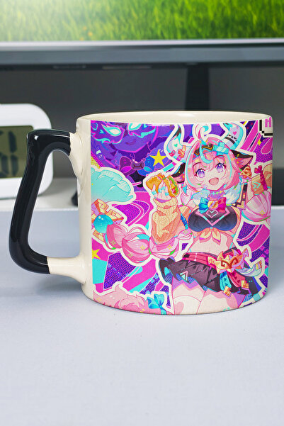 ZipZap Varesa Genshin Impact Printed Ceramic Luxury Mug (1 Piece) Special Bla...