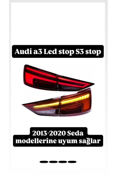 SY Audi a3 sedan Led stop kayan sinyalli takım