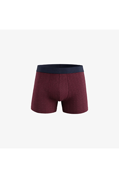 Nautica Erkek Bordo Slim Fit Desenli Boxer