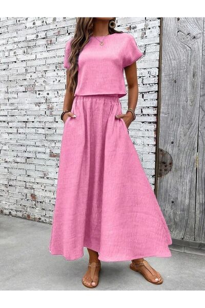 Iuliashop Costum cu fustă lungă Danielle Roz - L