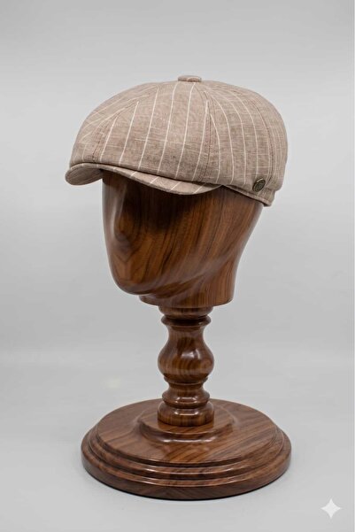 Hat Town Striped Newsboy Cap - Classic Baker Boy Hat