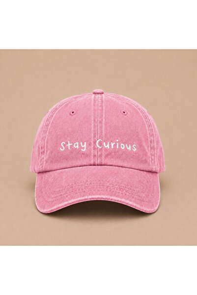 WeavedCo Stay Curious (Stay Curious) Written Vintage Washed Hat