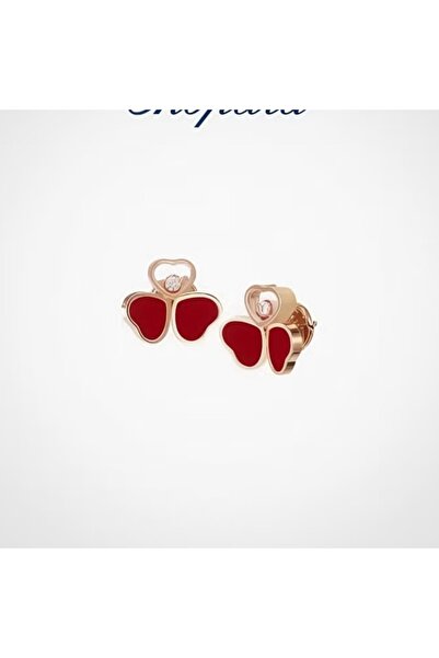 FA.accessories أقراط نسائية بتصميم فراشة وأحجار حمراء /لايوجد استبدال ولا است...