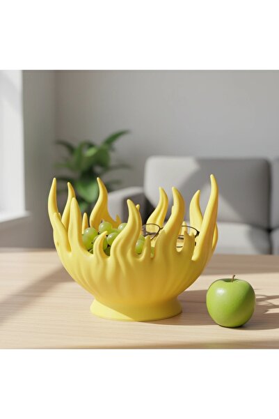 OEM Decorative Flame Bowl, 3D Printed, Small Object Holder, Modern Design