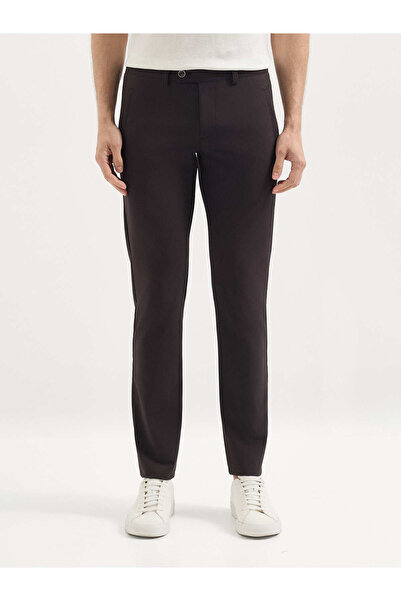 Karaca Kahverengi Slim Fit Casual Pantolon