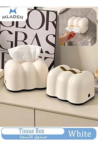 MLADEN 1PCS Cloud Shaped Tissue Box Elegant Style Napkin Tissue Holder Wall M...