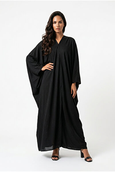 DAR ALSALAAM Abaya Trend with Sequined Layers Suitable for All Seasons