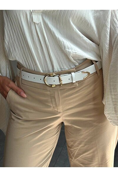 LİA KEMER Learn Round Buckle Model Jacket Belt Dress Belt Trouser Belt