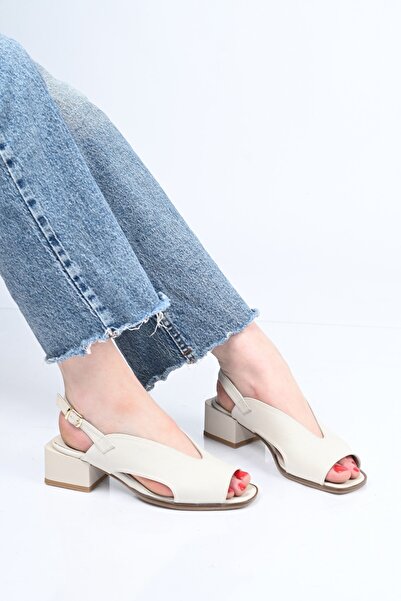 Bestello Laceless Belt Detailed Jurdan Sole Genuine Leather Sandals 342-172 W...