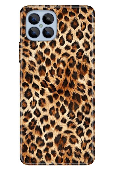 omix X600 Kılıf Afrika Leopar Temalı Desenli Darbe Emici Silikon