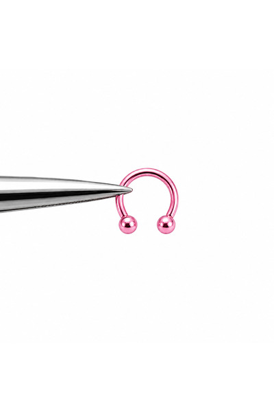 Dragon Cerrahi Çelik Çift Toplu Halka Piercing 0.8 mm