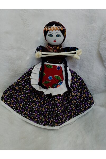 ŞAHMERDANOĞLU The Traditional Anatolian Thread-Wrapped Elegant Cloth Doll, Ka...