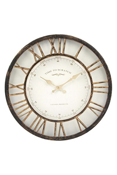 OEM Ceas de perete decorativ, Auriu, 40.6 x 5, Decorativ, Baterie AA, living/...