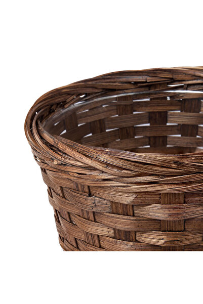 IKEA KLIBBAL bambu saksı, kahverengi, 15 cm
