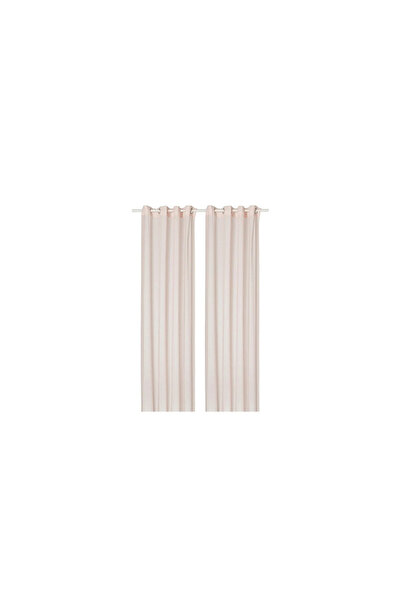 IKEA MATILDA tül perde/2 kanat, uçuk pembe, 145x300 cm, şeffaf kumaş, polyester