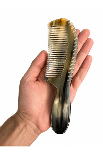 Sorendy Pieptene din os de corn de vită cu mâner SKT-112 Pieptene din păr nat...