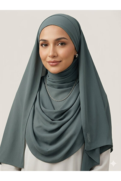 Larissa Scarf Valenstone Queen krep şifon şal premium ürün düz renk terletmey...
