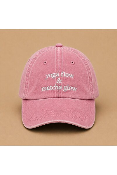WeavedCo Yoga Flow Matcha Glow Written Vintage Washable Hat