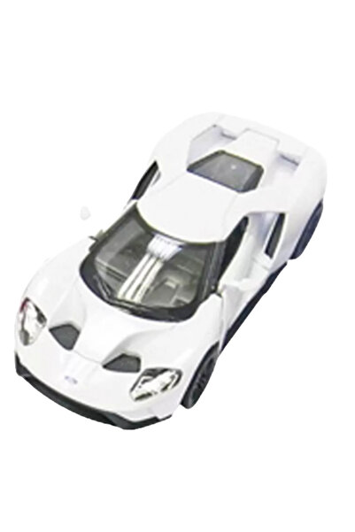 Goki Masinuta die cast Ford GT 2017, scara 1:38, 12.5 cm, alba