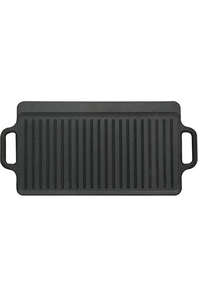 Generic Pre-seasoned Cast Iron Grill Pan by Porcella, size 50 x 23.5 x 2 cm, ...