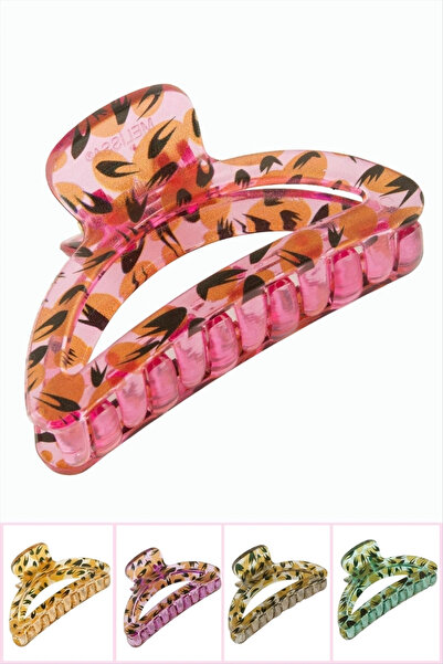 Eco Lounge Floral Patterned Oval Clasp Buckle 8 cm