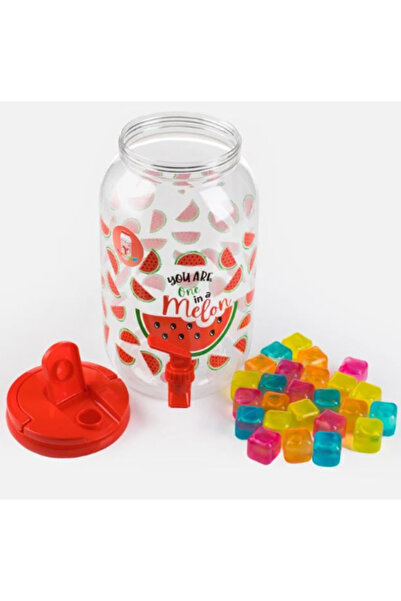 OEM Beverage Dispenser with Tap Watermelon Model & 24 Ice Cubes - 3.8 L