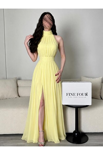 Fine Four Evening Dress Chiffon Fabric Gurit