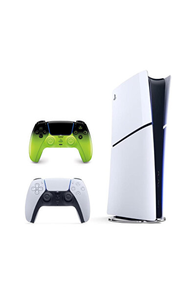 Sony Playstation 5 Slim Dijital 825GB + 2.kol Dualsense Remix Green (İthalatç...