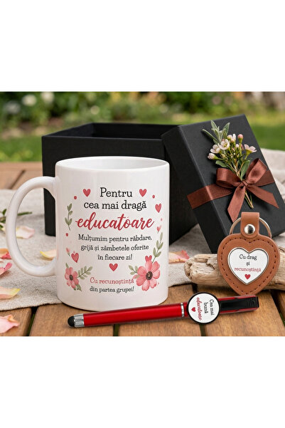 ALL PAPICKS Gift Top Bottom Set for Teachers: Mug, Multifunctional Pen and Le...