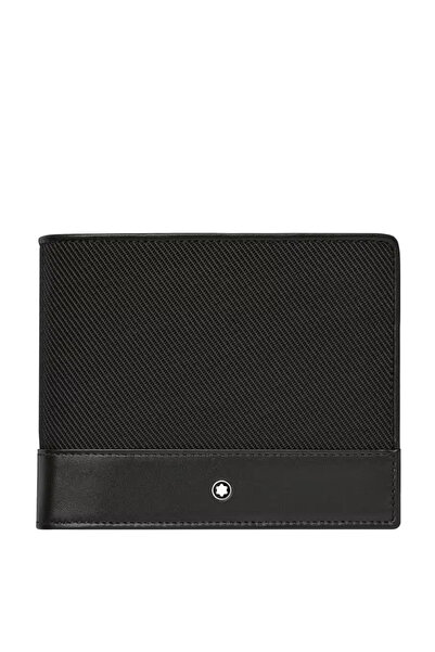 Mont Blanc Brand Leather Wallet for Men, Modern Black Design, 8 Card Slots, J...